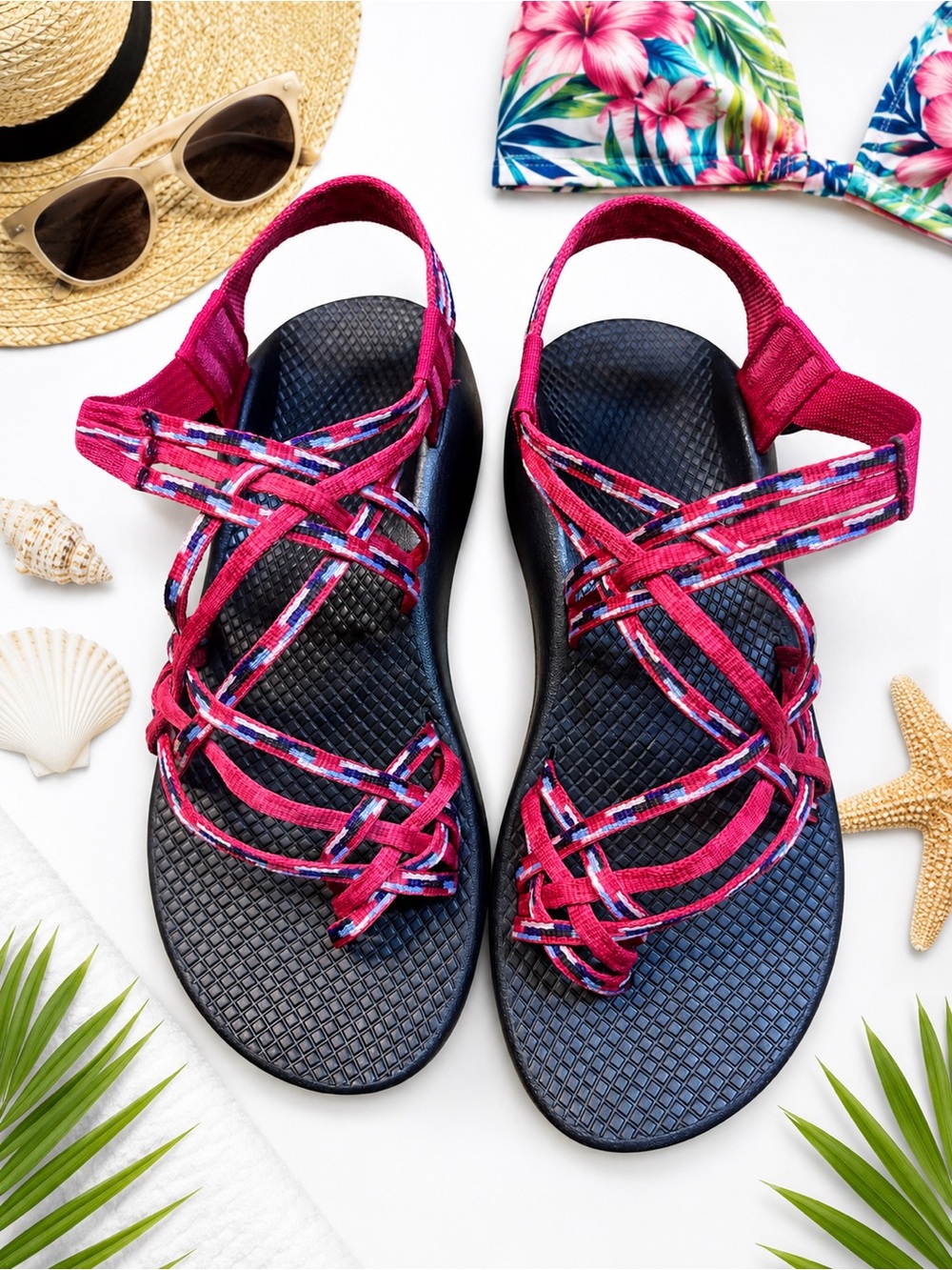 Chaco Women's Pink Strappy Outdoor Sandals